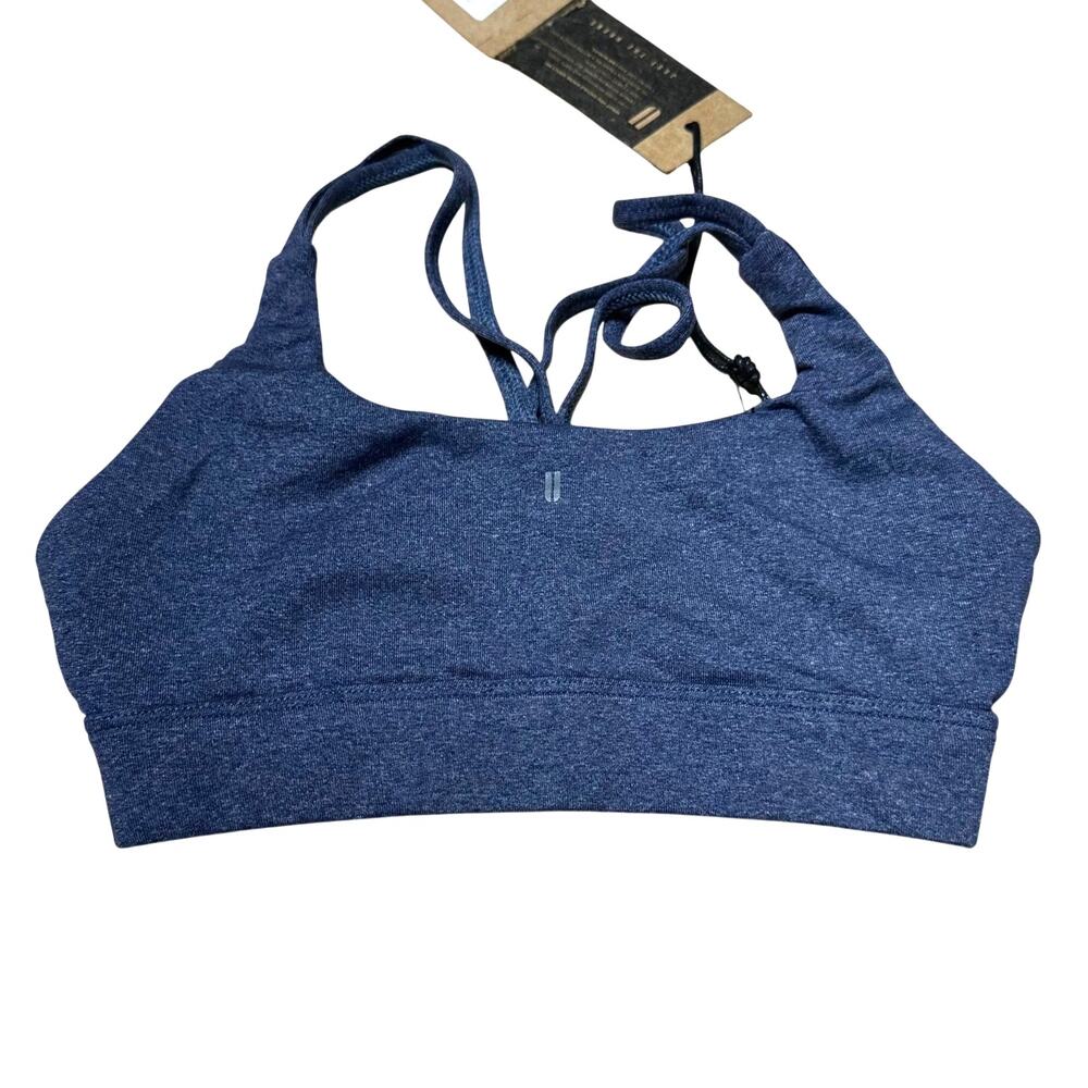 NOBULL Women's Crop Bra Size X-Small Heather Blue New With Tags Condition